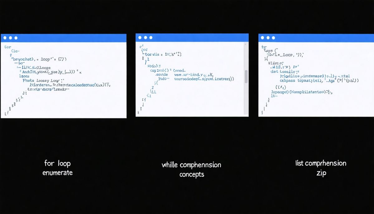 Python döngüleri: for, while ve comprehension örnekleri