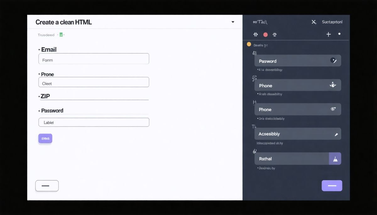 HTML Formları: Giriş Alanları, Doğrulama ve Erişilebilirlik Örnekleri