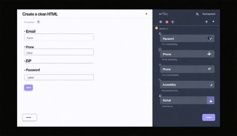 HTML Formları: Giriş Alanları, Doğrulama ve Erişilebilirlik Örnekleri