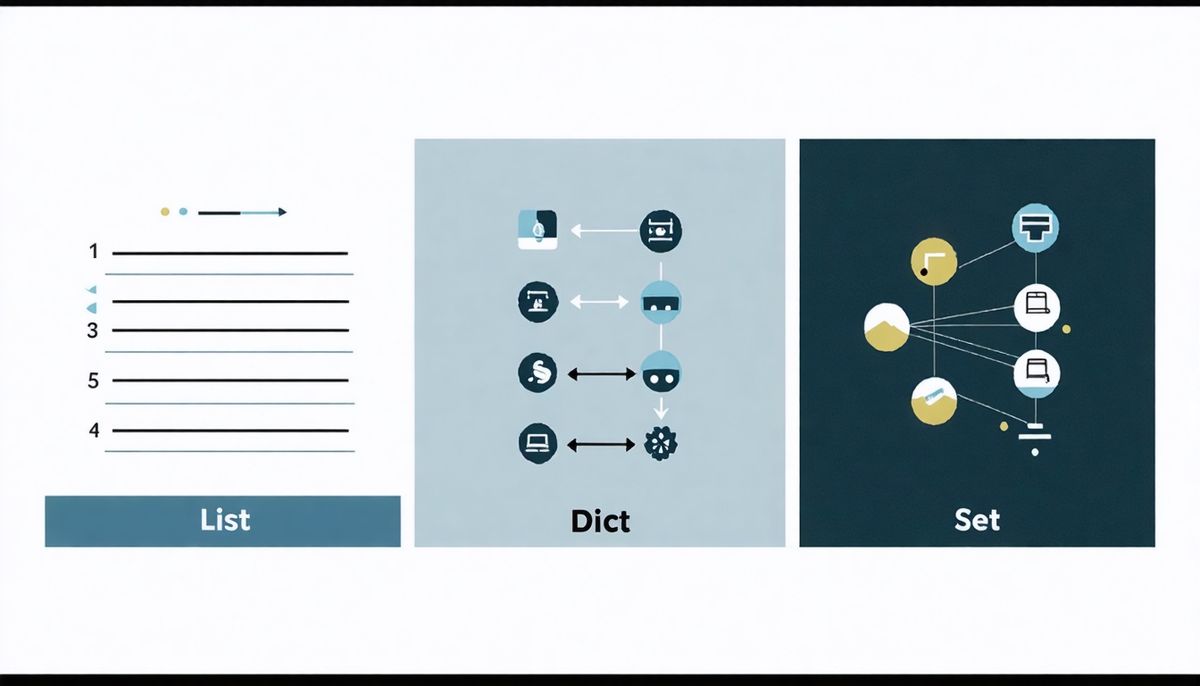 Python veri yapıları: Liste, sözlük ve set örnekleri ve ipuçları