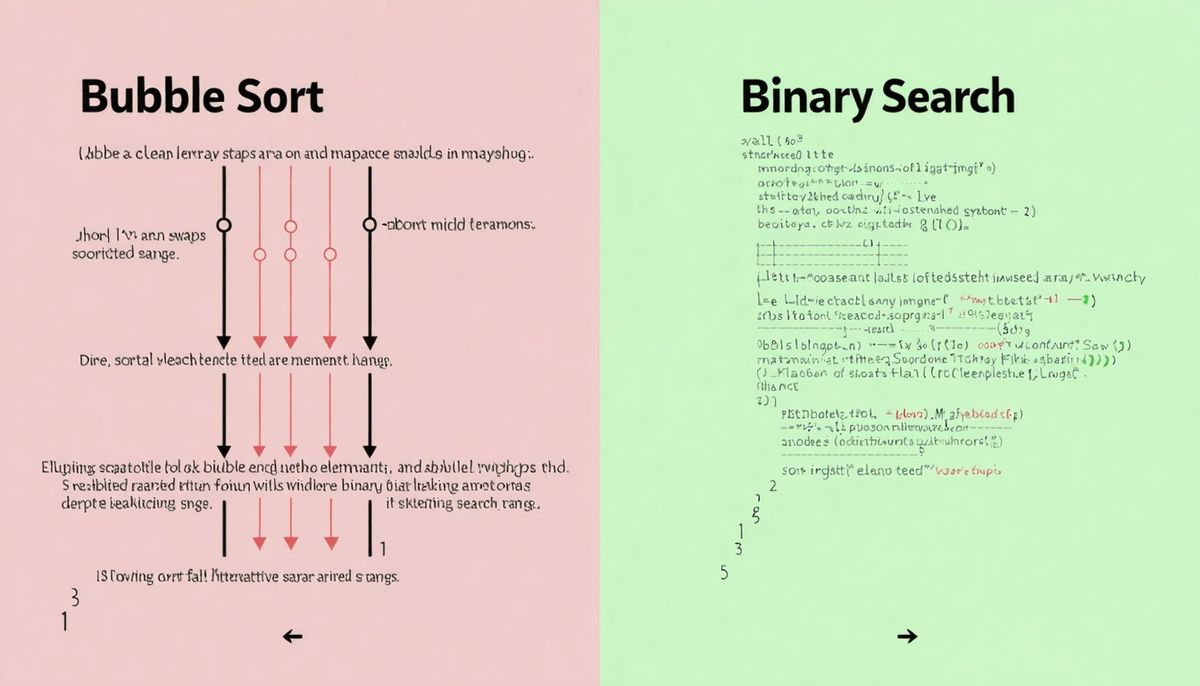 Başlangıç algoritmaları: Bubble sort ve binary search (örnek kodlar)
