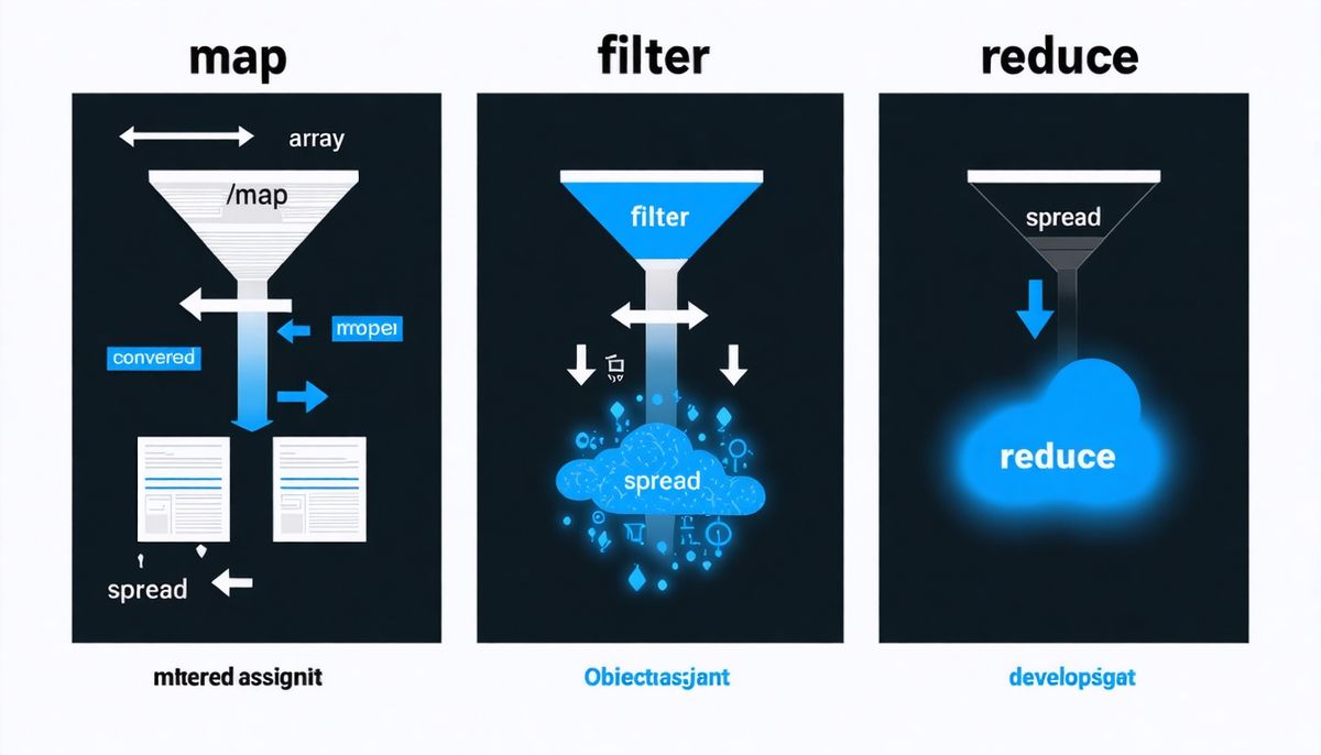 JavaScript'te dizi ve obje manipülasyonu: map, filter, reduce örnekleri