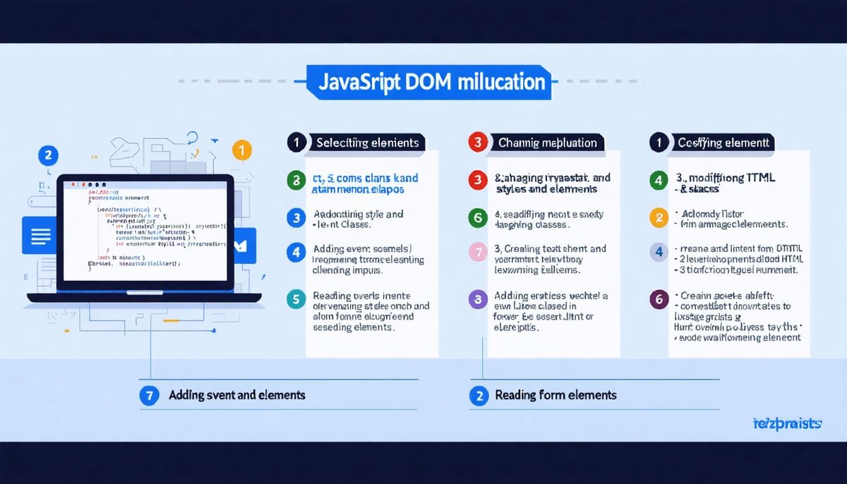 DOM Manipülasyonu: 7 Kısa JavaScript Örneği ile Adım Adım